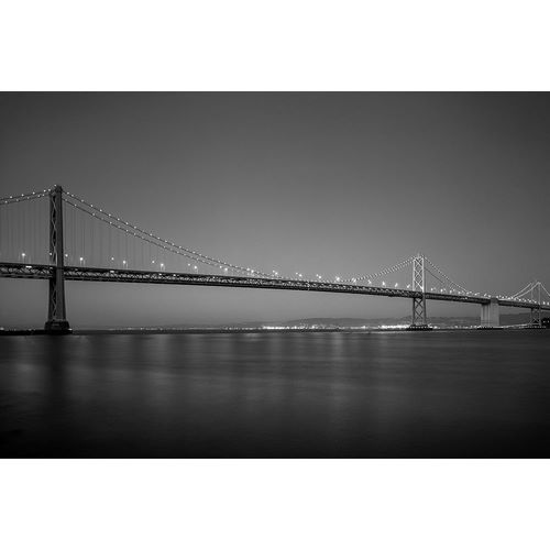 San Francisco Oakland Bay Bridge at dusk San Francisco California