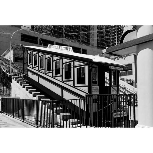 Angels Flight in the Bunker Hill district of Downtown Los Angeles California