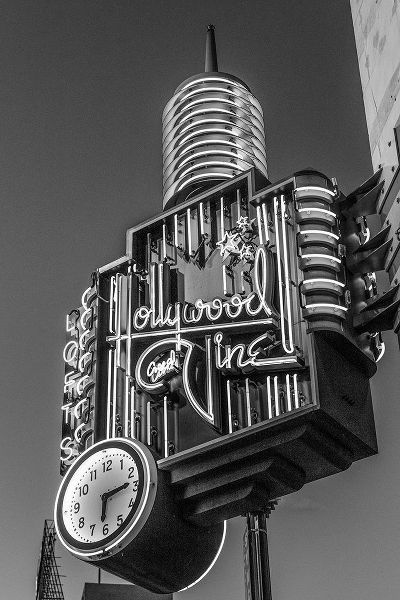 A neon sign from Hollywood and Vine Los Angeles California