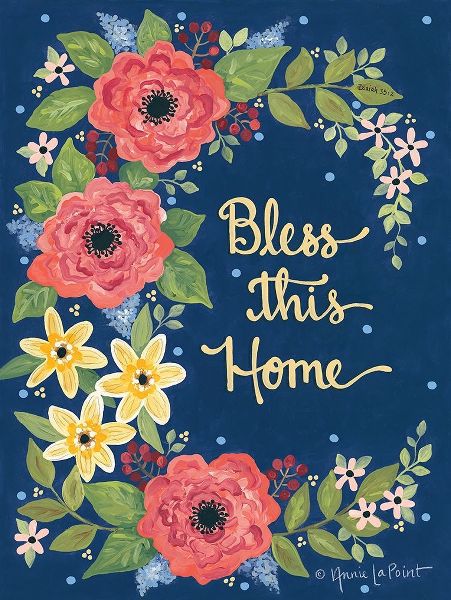Floral Bless This Home