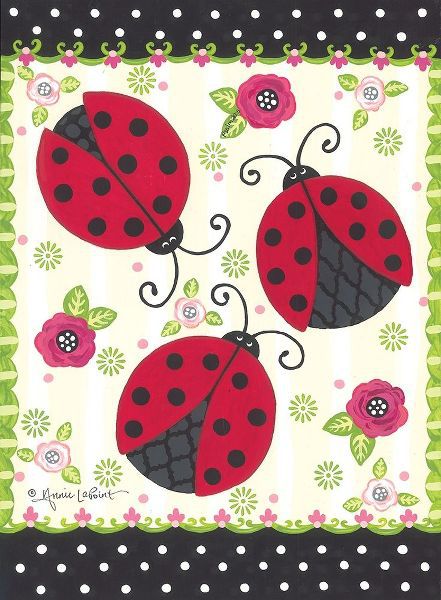 LaPoint, Annie 아티스트의 Ladybug Blossoms 작품