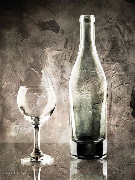 Moody Gray Wine Glass Still Life