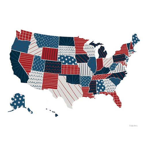 Patchwork USA Map