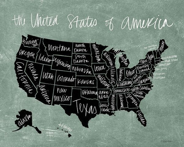Chalk USA Map