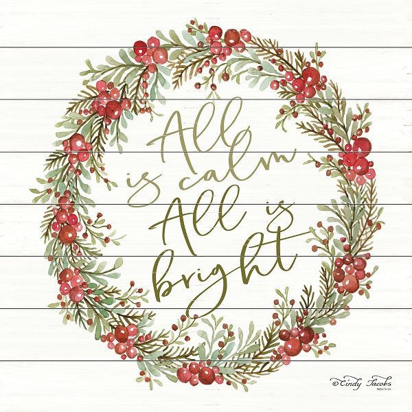 All is Calm Berry Wreath