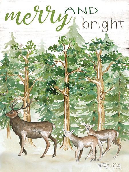 Merry and Bright Deer