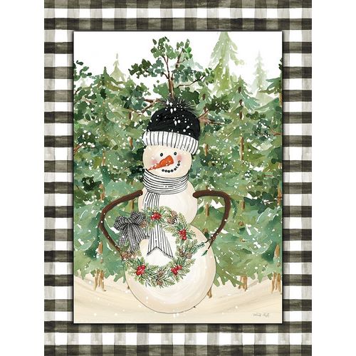 Jacobs, Cindy 아티스트의 Snowman with Wreath   작품
