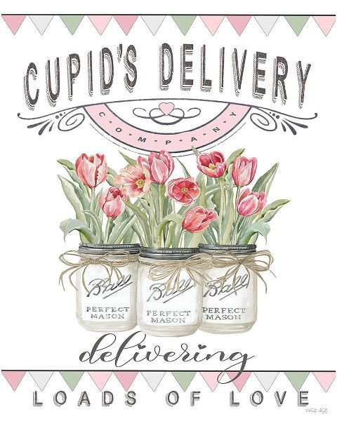 Jacobs, Cindy 아티스트의 Cupids Delivery Tulips 작품