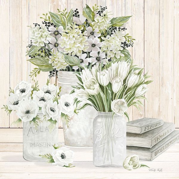Jacobs, Cindy 아티스트의 Collection of White Flowers 작품