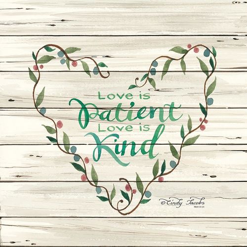 Love is Patient Heart Wreath