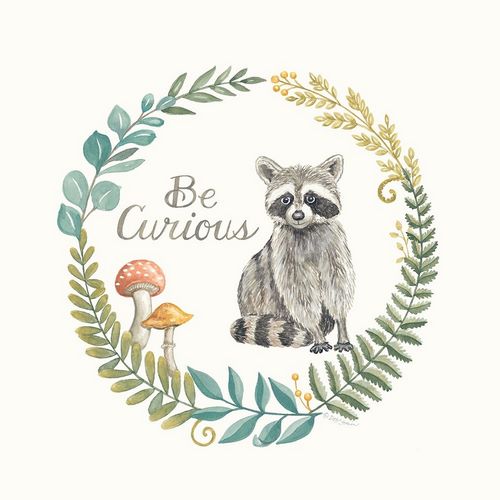 Strain, Deb 아티스트의 Be Curious Raccoon 작품
