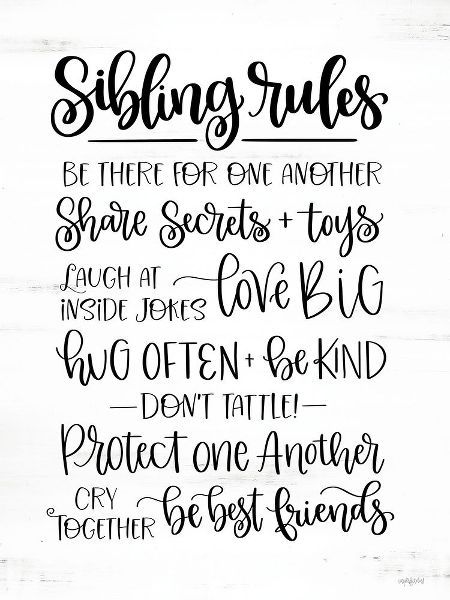 Sibling Rules