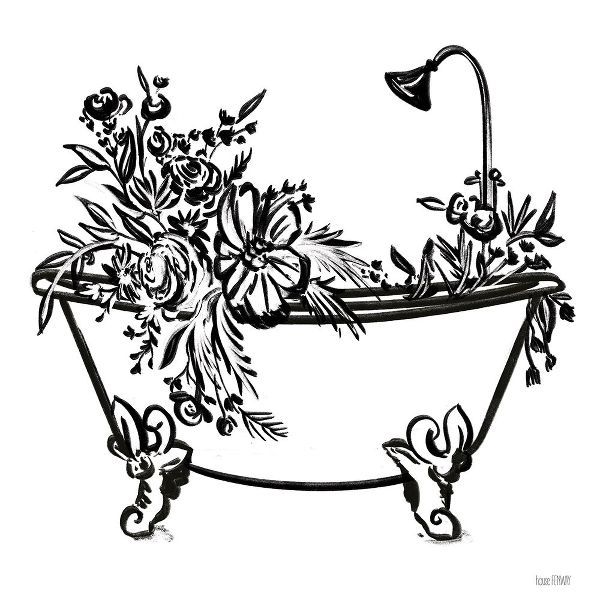 House Fenway 작가의 Vintage Floral Tub II 작품