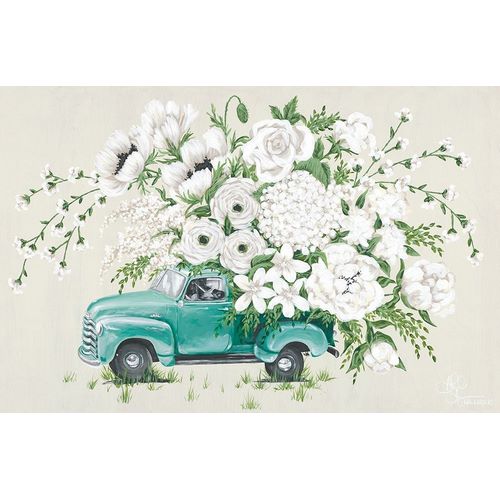 White Floral Truck