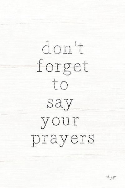 Say Your Prayers