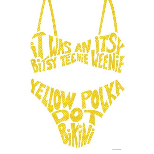 Kamdon Kreations 아티스트의 Yellow Polka Dot Bikini 작품
