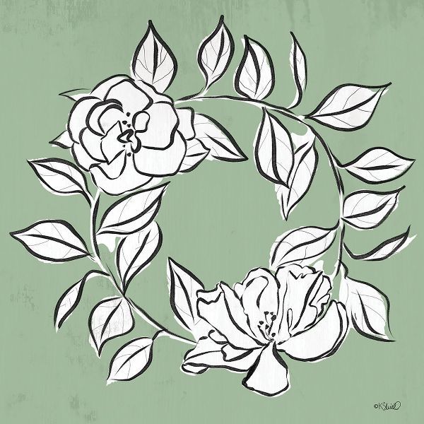 Sherrill, Kate 아티스트의 Floral Wreath Sketch작품입니다.