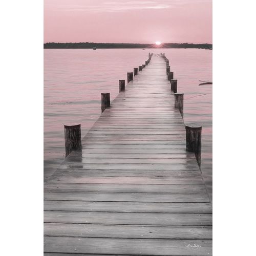 Deiter, Lori 아티스트의 Pink Sunset at the Dock 작품