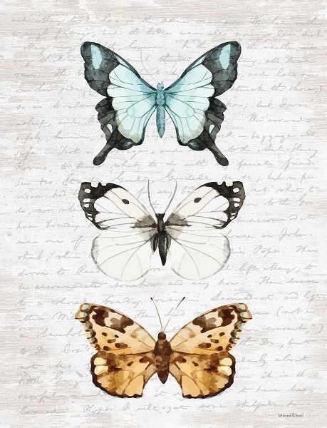 Lettered and Lined 아티스트의 Butterfly Trio 작품