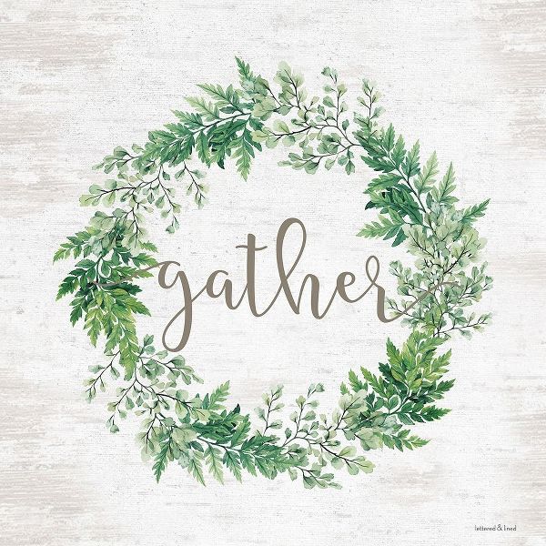 Lettered and Lined 아티스트의 Gather Wreath 작품