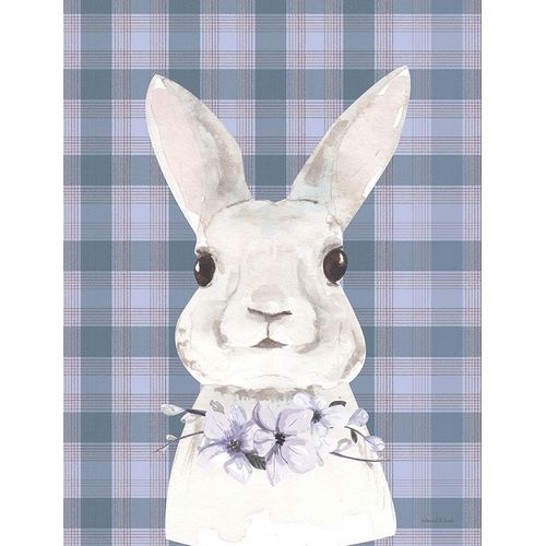 Lettered and Lined 아티스트의 Plaid Bunny Floral 작품