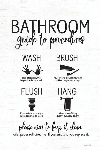 Lettered and Lined 아티스트의 Bathroom Guide 작품