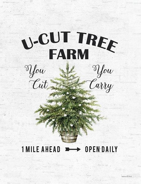 Lettered and Lined 아티스트의 U-Cut Tree Farm 작품