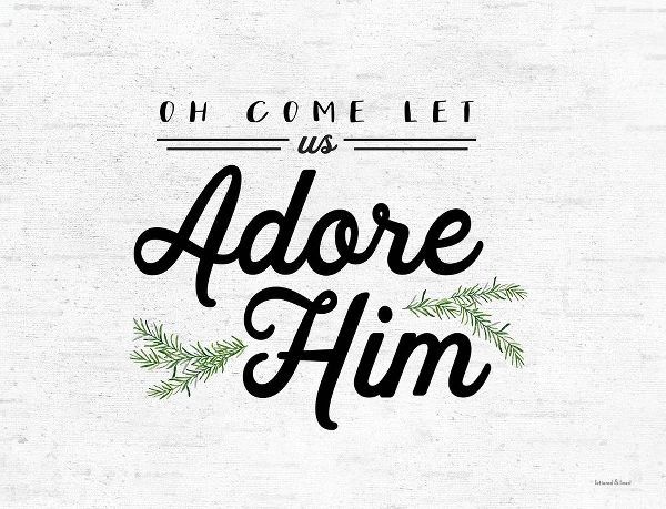 Lettered and Lined 아티스트의 Oh Come Let Us Adore Him 작품