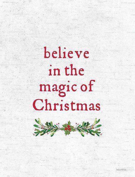 Lettered and Lined 아티스트의 Believe in the Magic of Christmas 작품