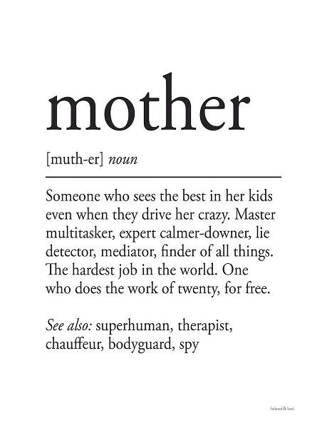 Lettered and Lined 아티스트의 Mother Definition 작품