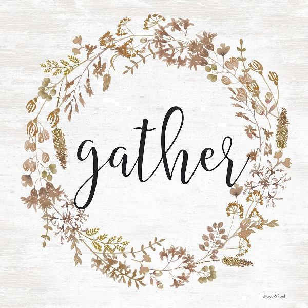 lettered And lined 아티스트의 Gather Wreath 작품