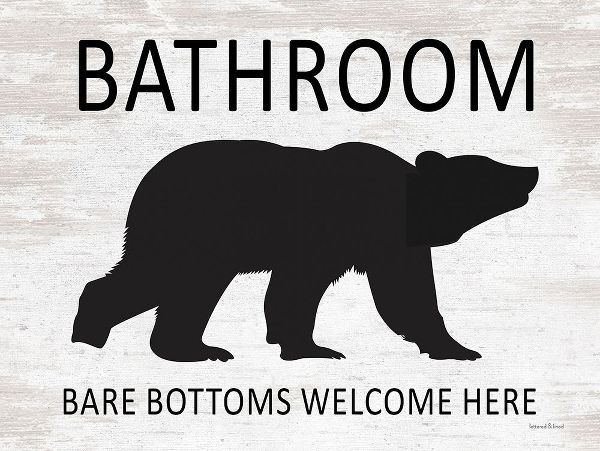 lettered And lined 아티스트의 Bare Bottoms Welcome Here 작품