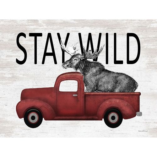 lettered And lined 아티스트의 Stay Wild Moose 작품