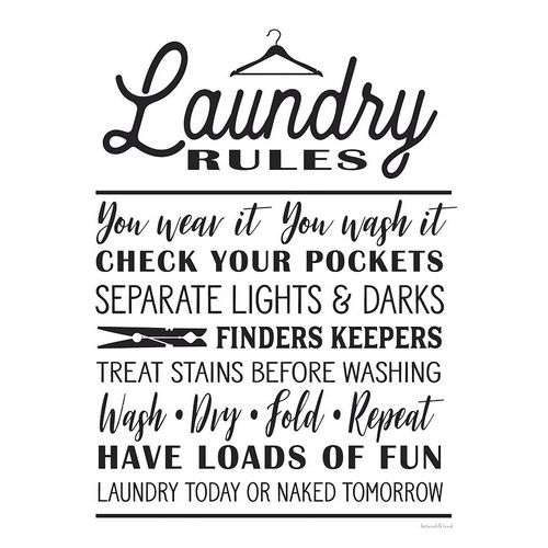 lettered And lined 아티스트의 Laundry Rules 작품