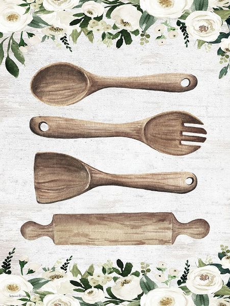 lettered And lined 아티스트의 Wooden Utensils 작품