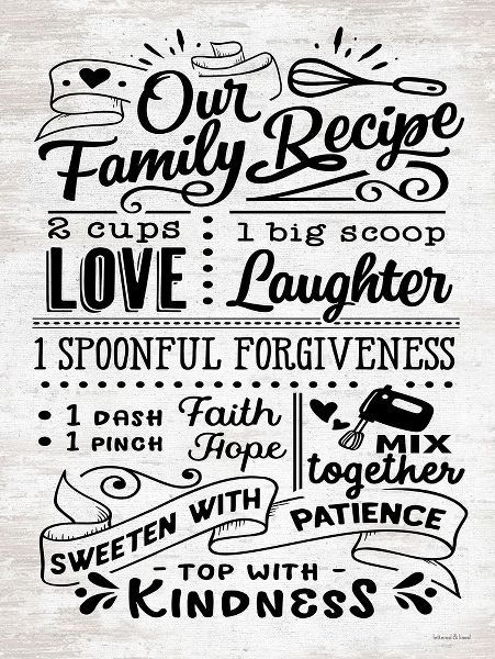 lettered And lined 아티스트의 Our Family Recipe 작품