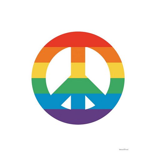 lettered And lined 아티스트의 Rainbow Peace 작품