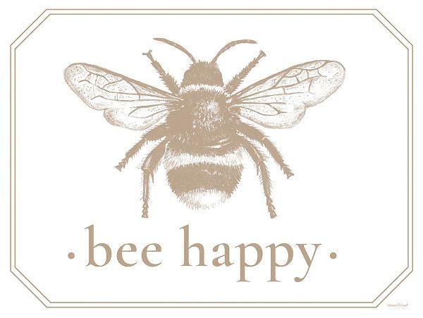 Lettered And Lined 작가의 Bee Happy 작품