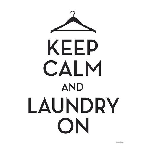 Lettered And Lined 작가의 Keep Calm and Laundry On 작품