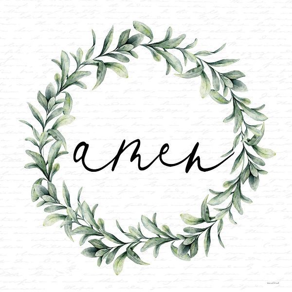 lettered and lined 아티스트의 Amen Wreath작품입니다.
