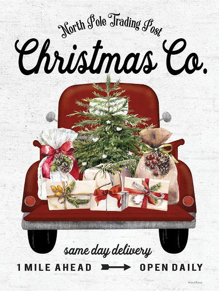Lettered and Lined 아티스트의 Christmas Co. Truck Delivery작품입니다.