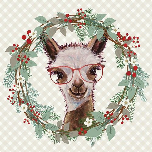 Keller, Lee 작가의 Christmas Alpaca Wreath 작품
