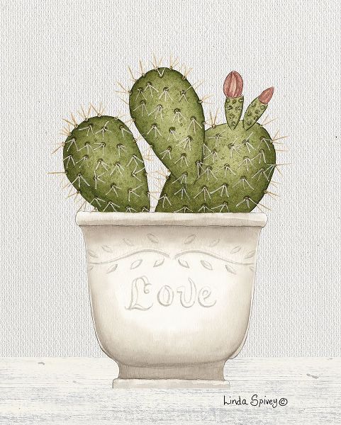 Spivey, Linda 아티스트의 Prickly Pear Cactus 작품