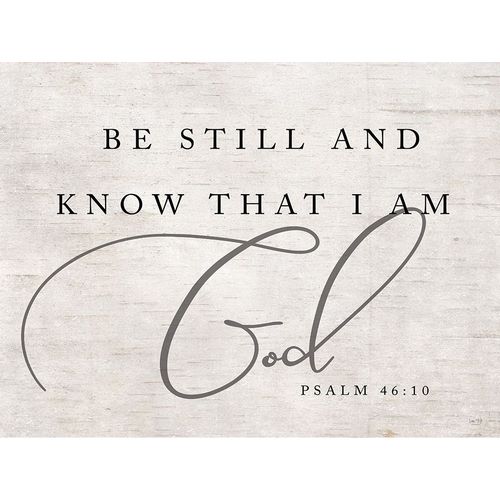Be Still and Know that I Am God