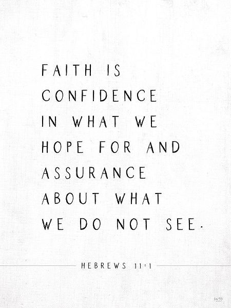 Faith is Confidence