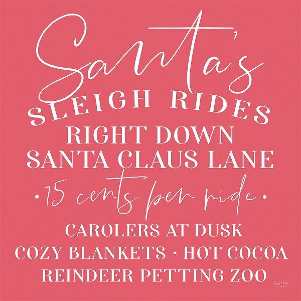 Lux + Me Designs 아티스트의 Santas Sleigh Rides 작품