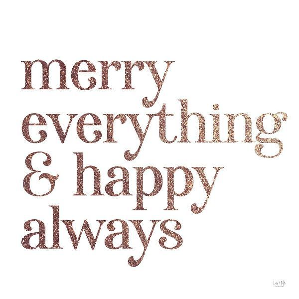 Lux + Me Designs 아티스트의 Merry Everything And Happy Always 작품