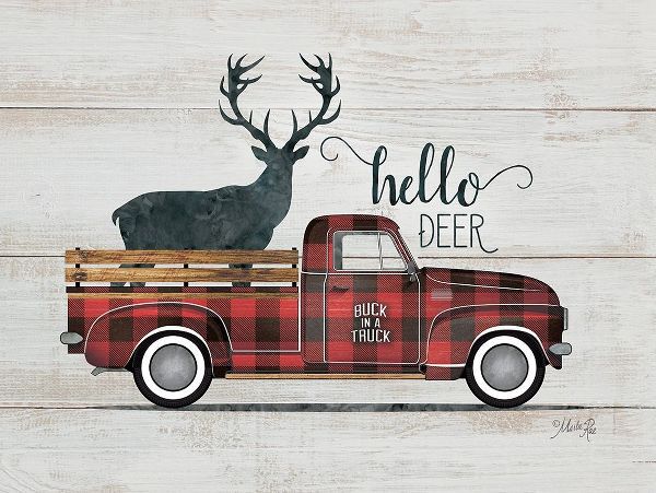 Hello Deer Vintage Truck