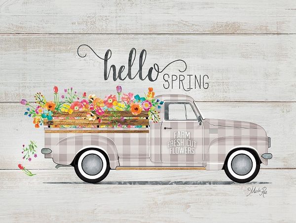 Hello Spring Vintage Truck