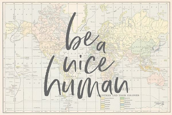 Be a Nice Human Map